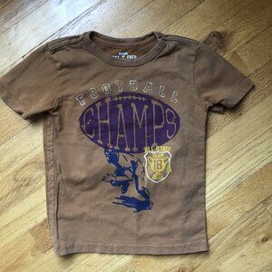 Ruum Size 5/6 Rust Brown Football Tee